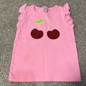 Stain below the cherries